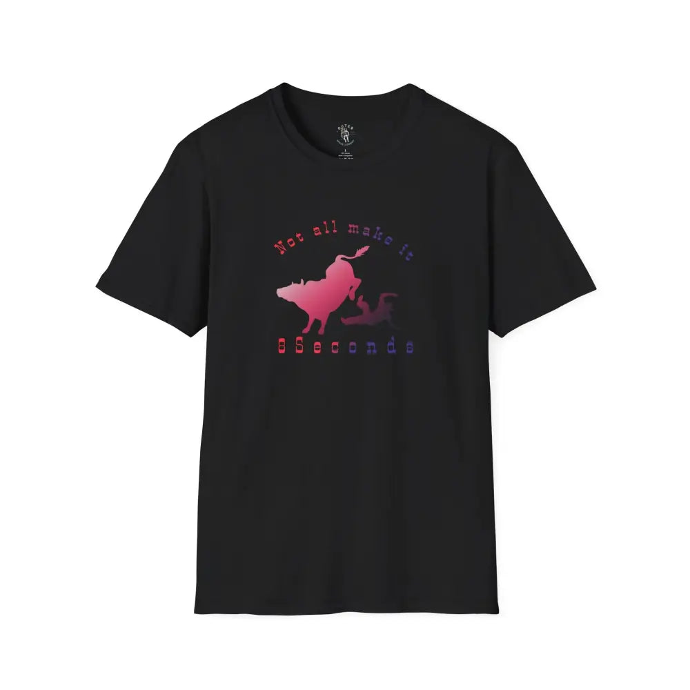 ’Not All Make It 8 Seconds’ Double R Western’s™ Softstyle T Shirt XS / Black T Shirt