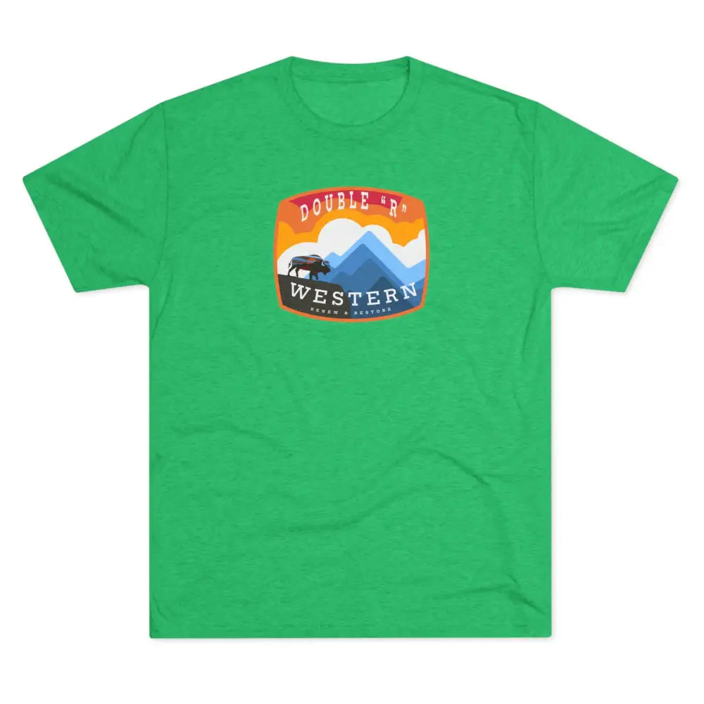 ’On the Edge’ - Double R Western’s™ - Tri-Blend Crew Tee - S / Tri-Blend Envy - T-Shirt