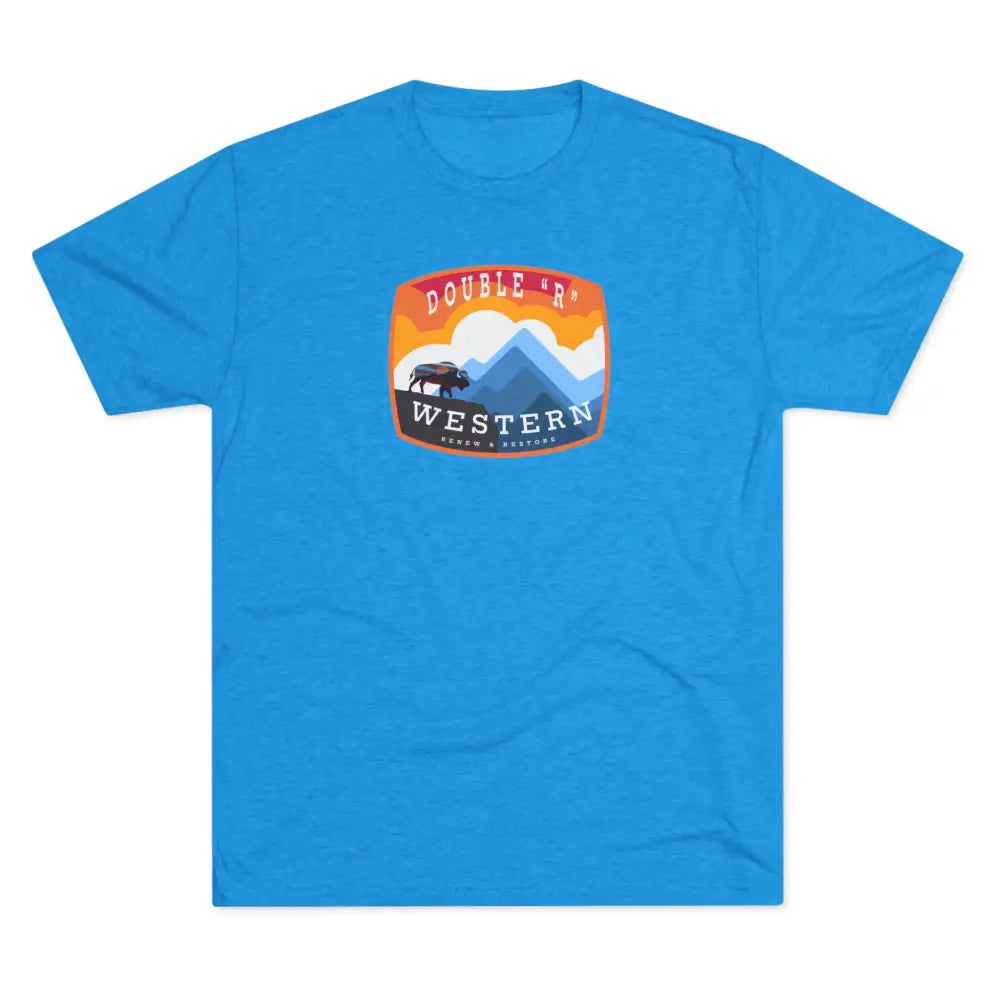 ’On the Edge’ - Double R Western’s™ - Tri-Blend Crew Tee - T-Shirt