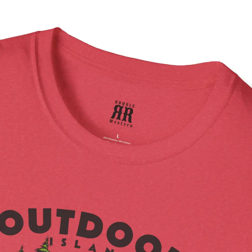 Outdoor Island Comfort Tee – Adventure Awaits Double R Western’s Hot Off The Trail T Shirt