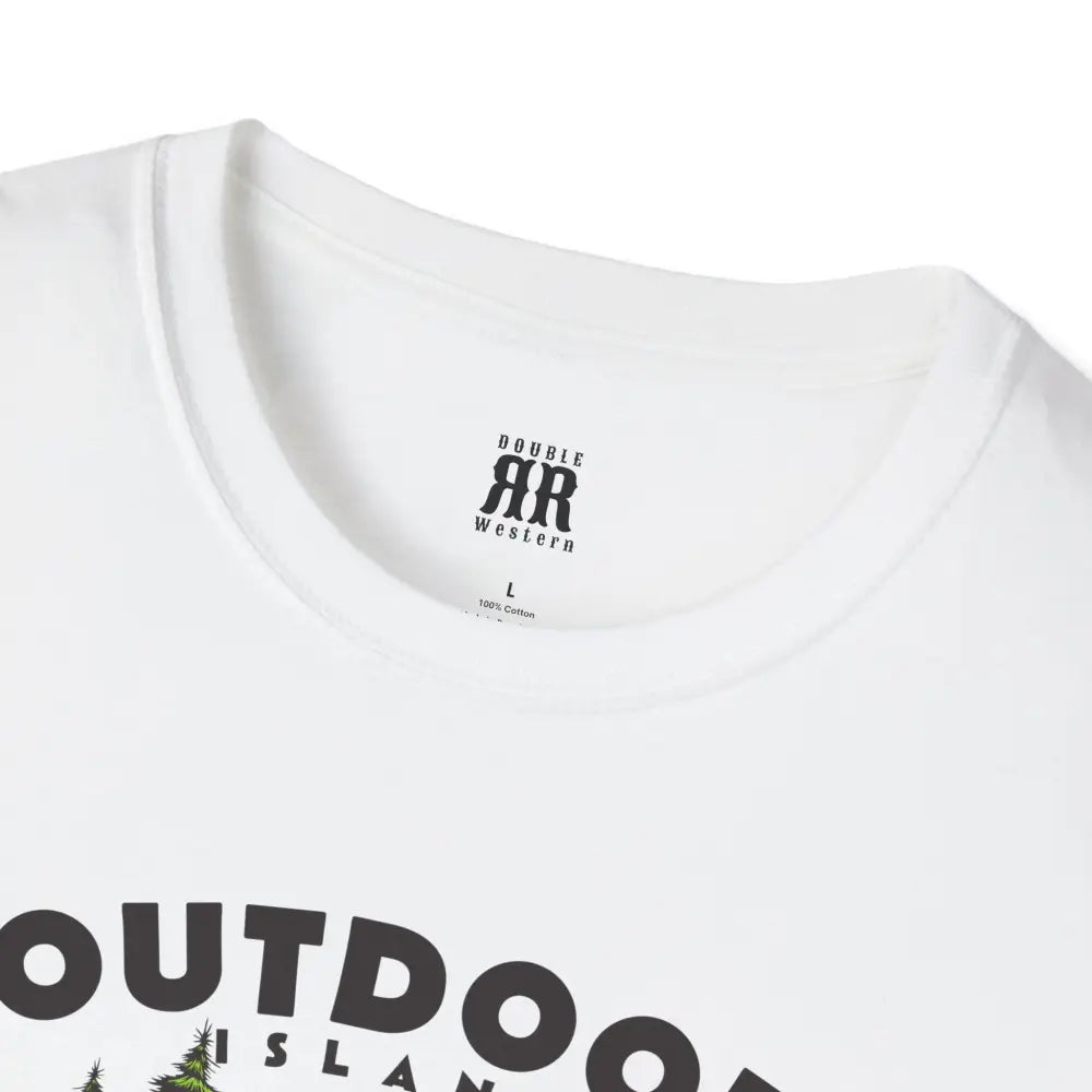 Outdoor Island Comfort Tee – Adventure Awaits Double R Western’s Hot Off The Trail T Shirt