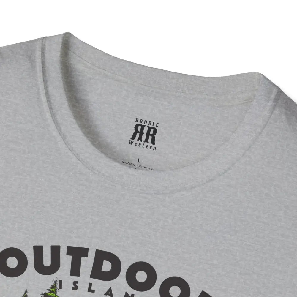 Outdoor Island Comfort Tee – Adventure Awaits Double R Western’s Hot Off The Trail T Shirt