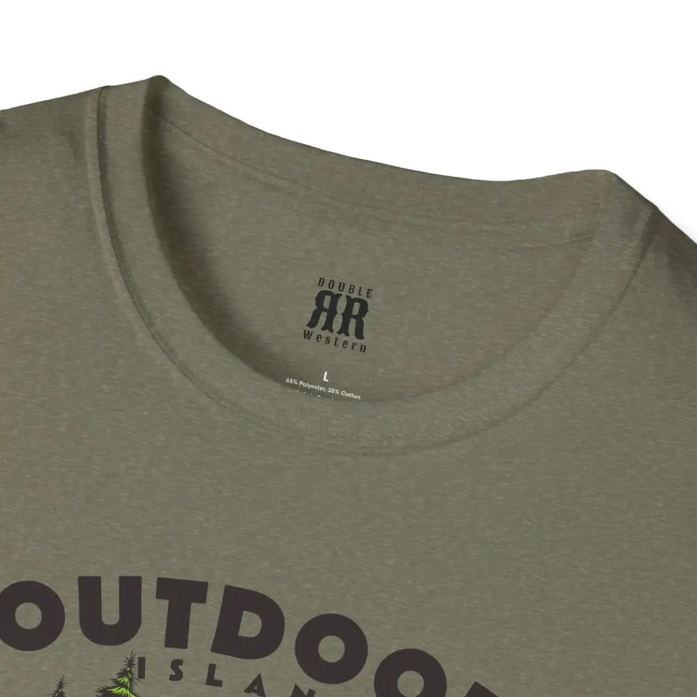 Outdoor Island Comfort Tee – Adventure Awaits Double R Western’s Hot Off The Trail T Shirt