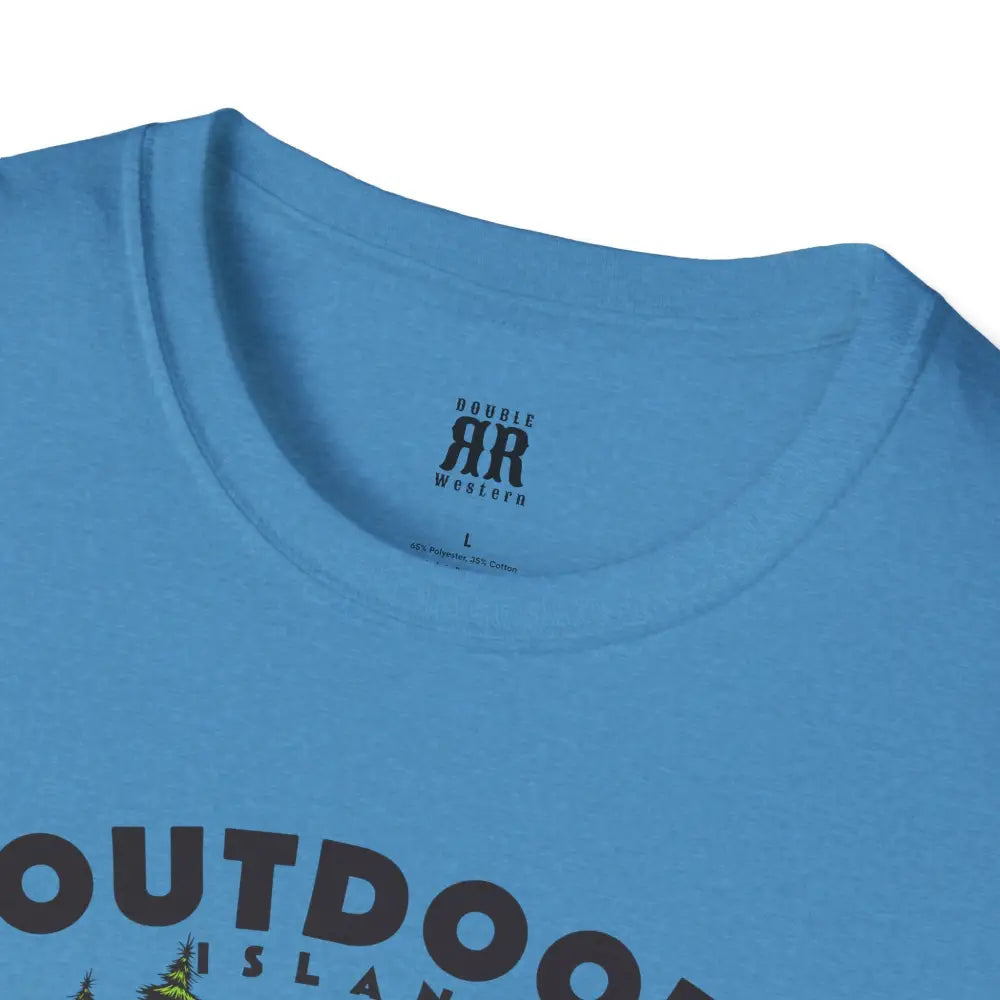 Outdoor Island Comfort Tee – Adventure Awaits Double R Western’s Hot Off The Trail T Shirt
