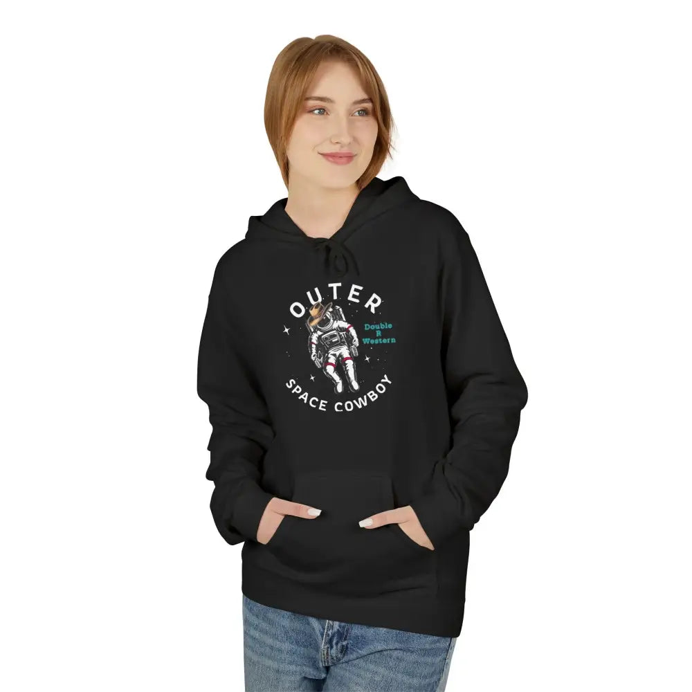 ’Outer Space Cowboy’ Double R Western’s Men’s Hooded Sweatshirt Hoodie
