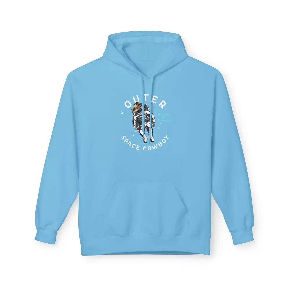 ’Outer Space Cowboy’ Double R Western’s Men’s Hooded Sweatshirt Sky / M Hoodie