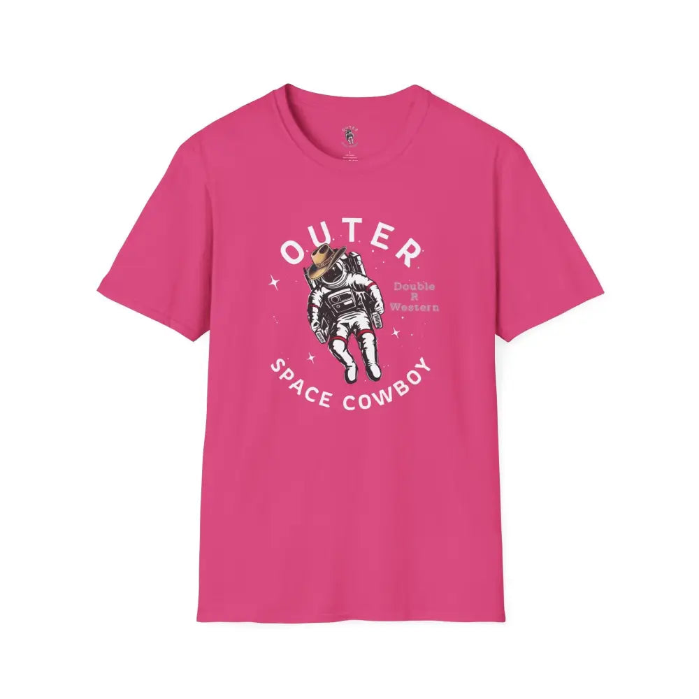 ’Outer Space Cowboy’ Tee Double R Western’s™ S / Heliconia T Shirt