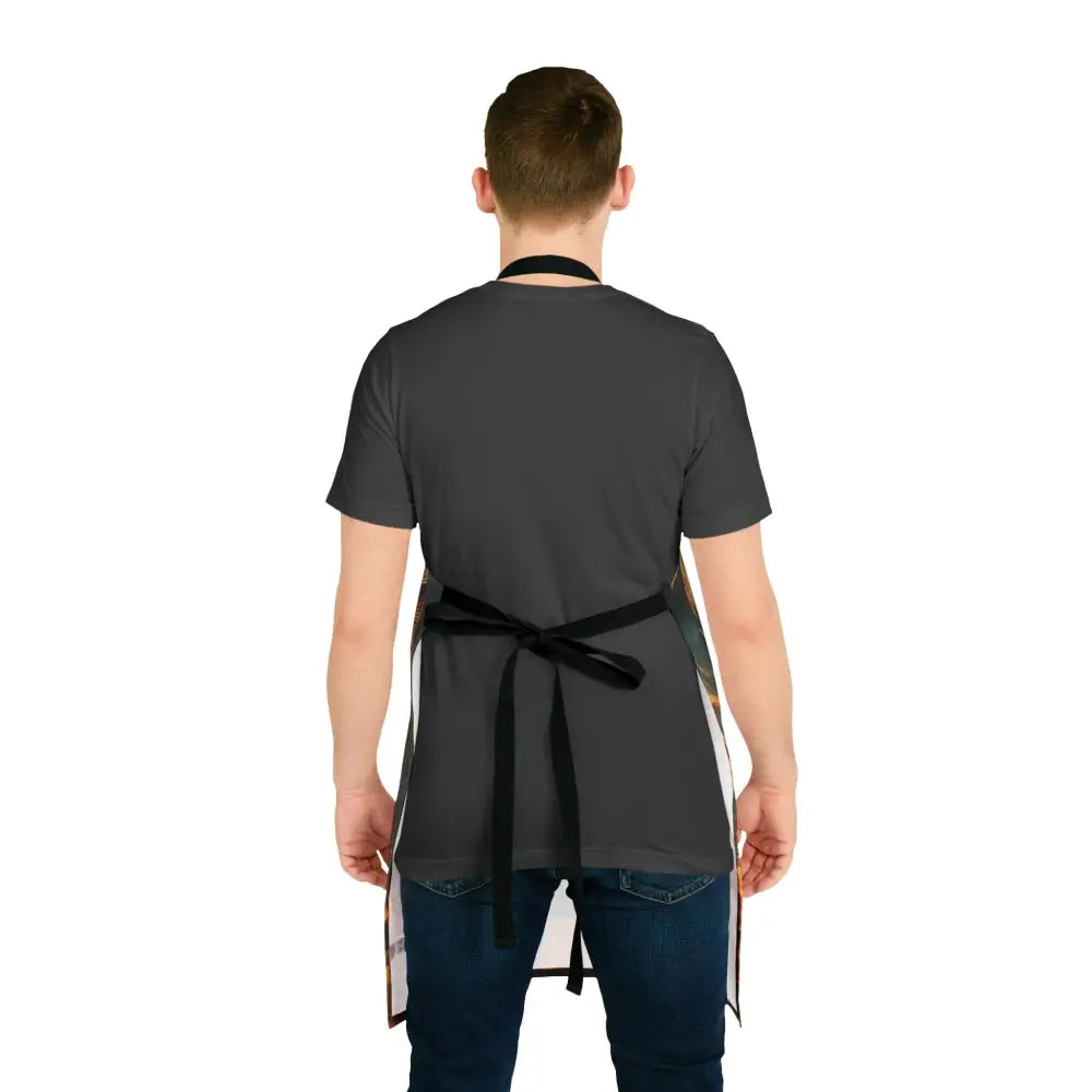 ’Packsaddle Star Ranch Apron’ Double R Western’s Apron 5 Color Straps (AOP) One size / Black All Over Prints
