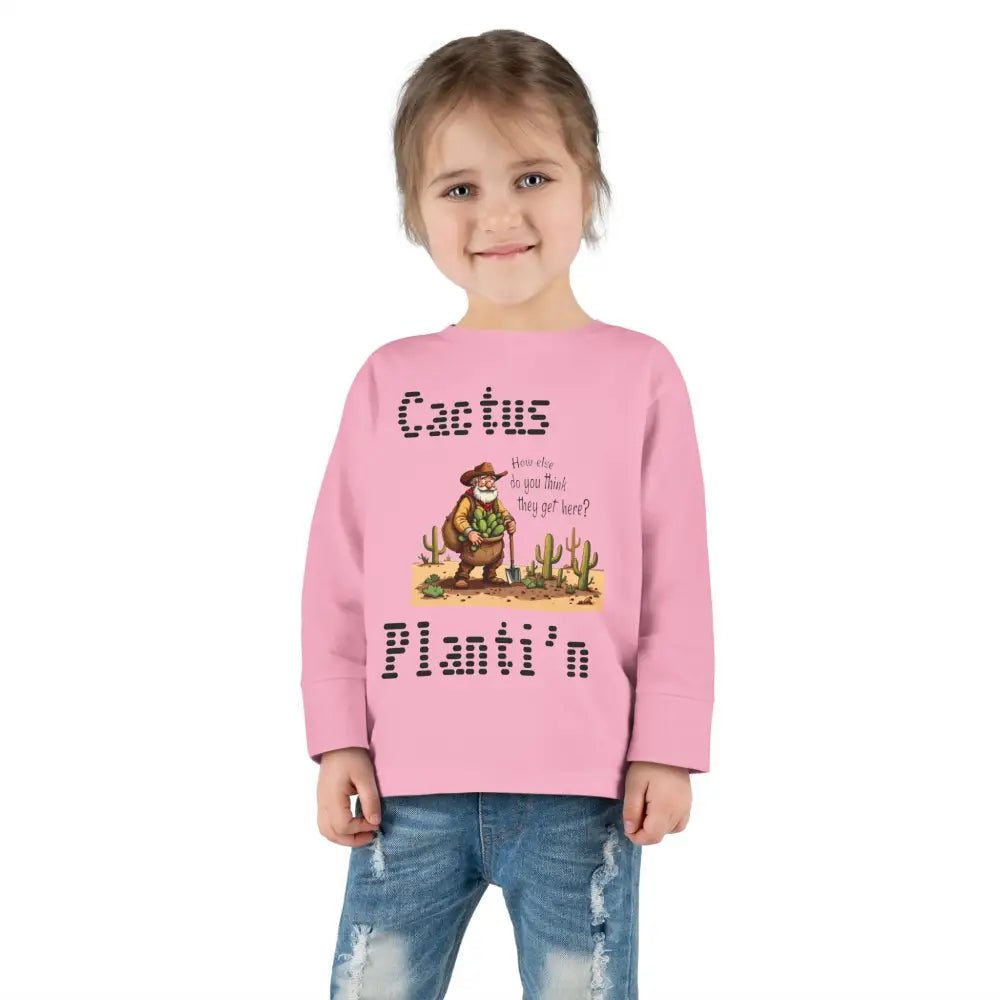 ’Prickly Adventure’ - Double R Western’s - Toddler Long Sleeve Tee - Kids clothes