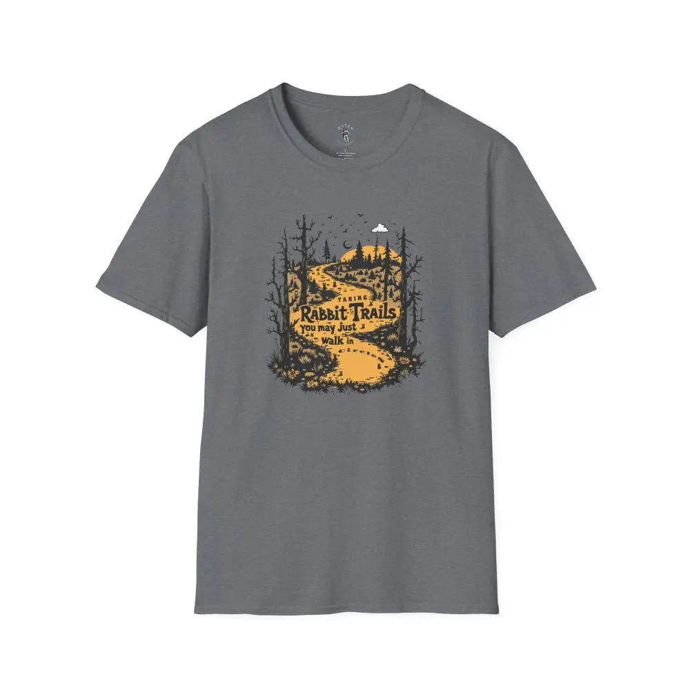 ’Rabbit Trails’ Double R Western’s Soft style T Shirt S / Graphite Heather T Shirt