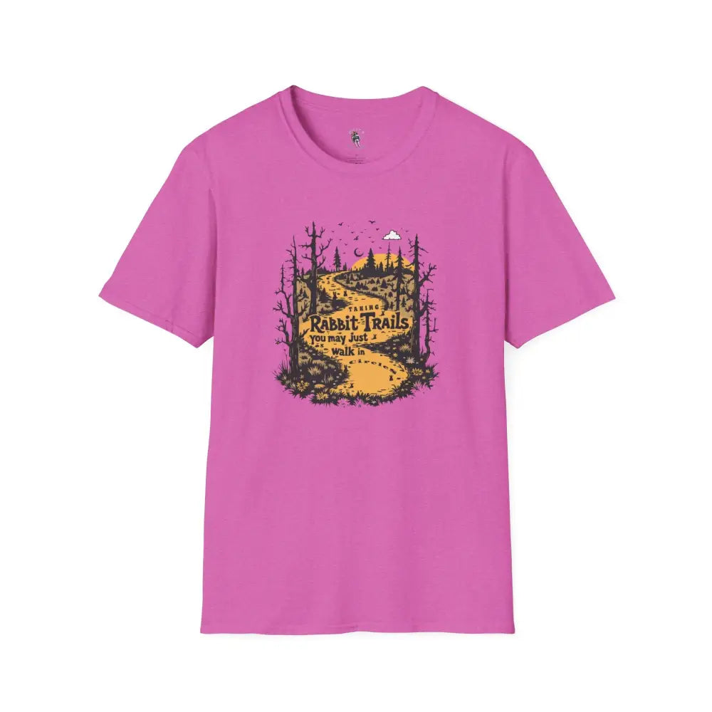 ’Rabbit Trails’ Double R Western’s Soft style T Shirt S / Heather Berry T Shirt