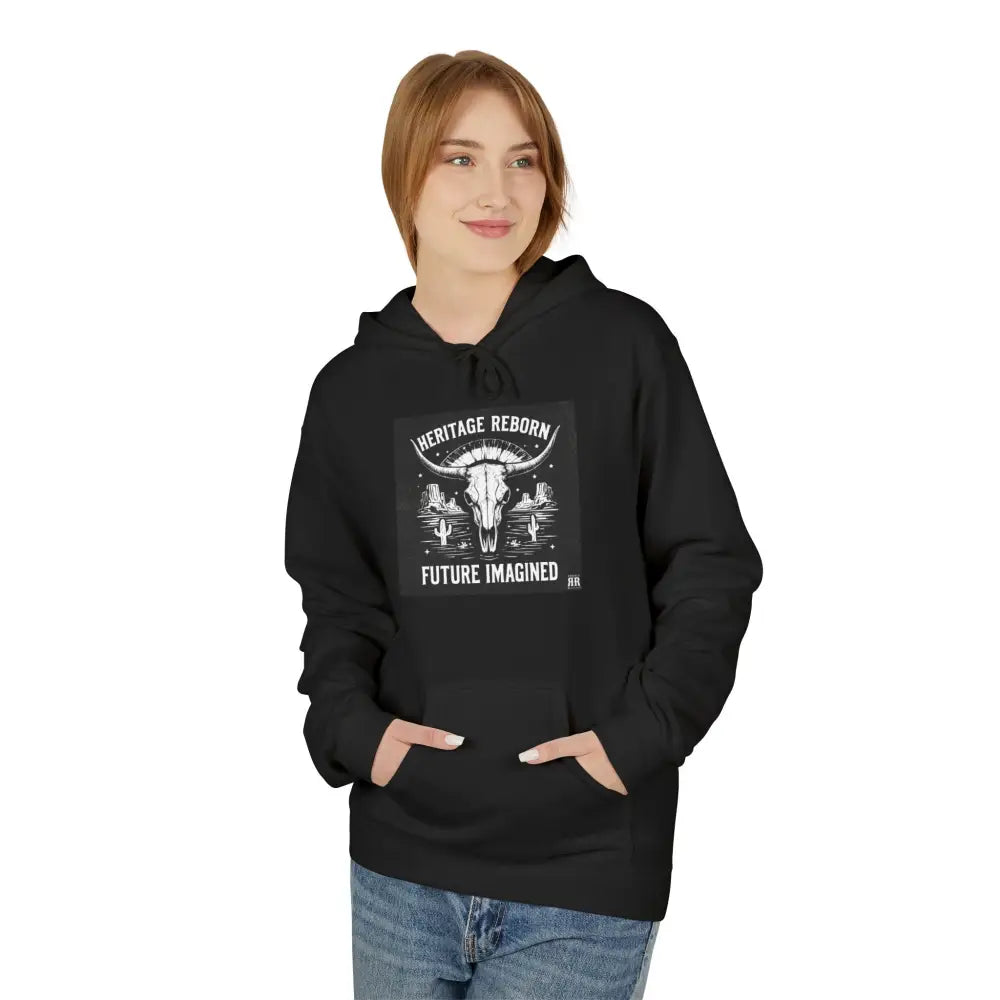 ’Renew & Restore Future reimagined’ Double R Western’s Midweight Soft style Fleece Hoodie Hoodie
