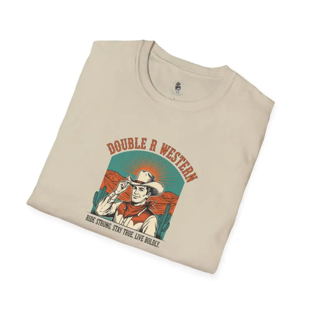 Retro Western Vintage Tee – Unisex Old West Style T Shirt