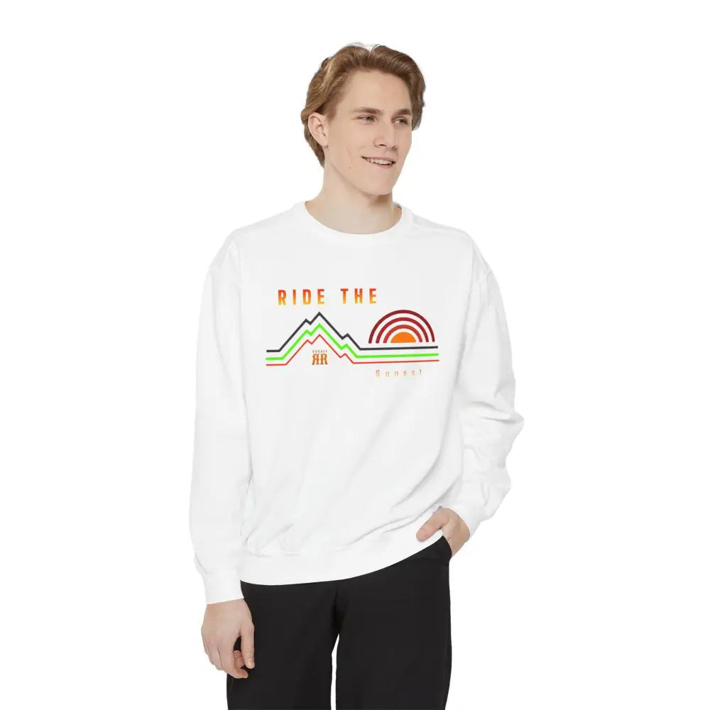 ’Ride the Sunset’ Double R western’s Dyed Sweatshirt Sweatshirt