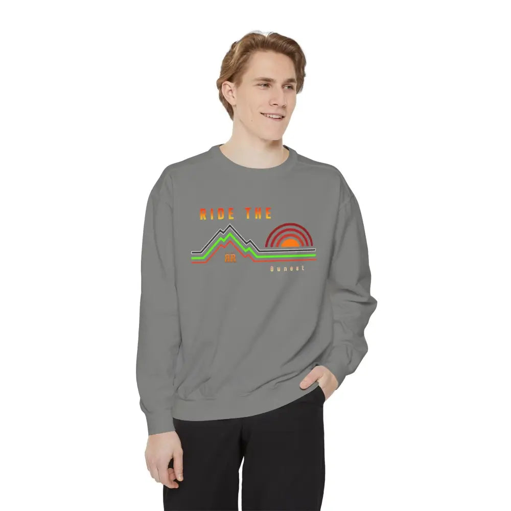 ’Ride the Sunset’ Double R western’s Dyed Sweatshirt Sweatshirt