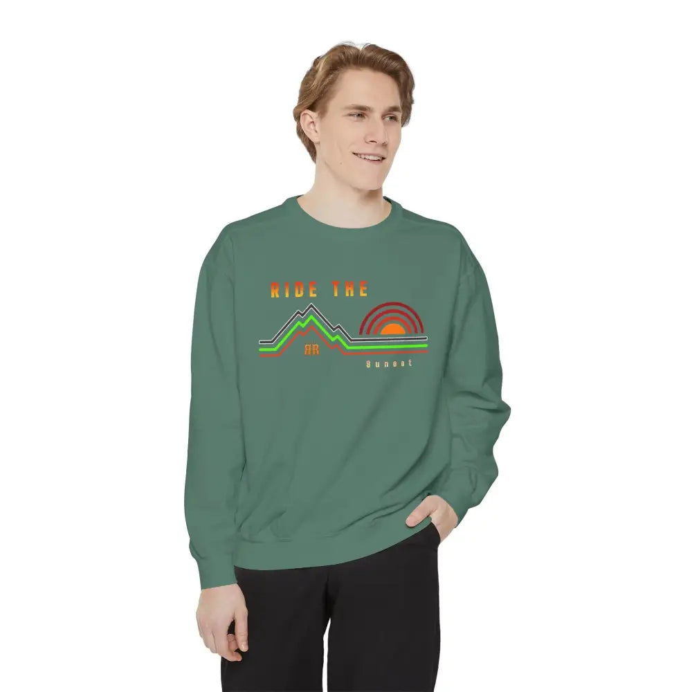 ’Ride the Sunset’ Double R western’s Dyed Sweatshirt Sweatshirt