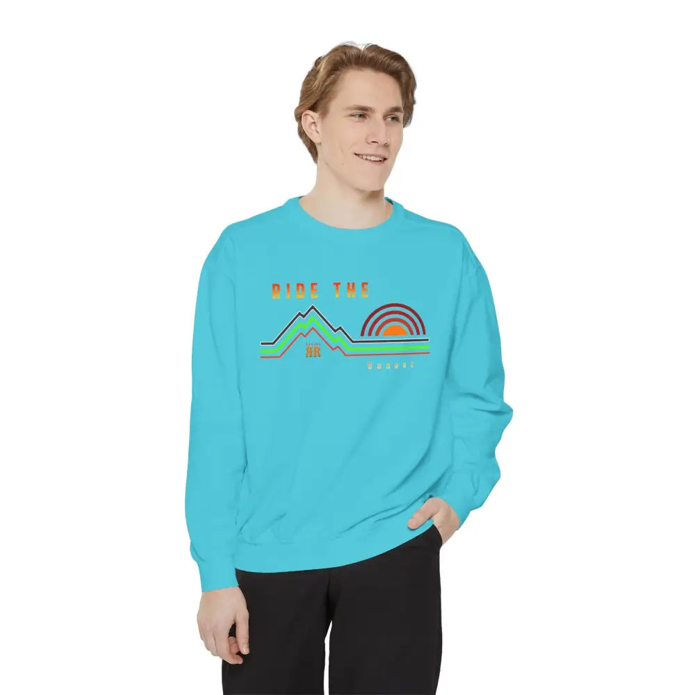 ’Ride the Sunset’ Double R western’s Dyed Sweatshirt Sweatshirt