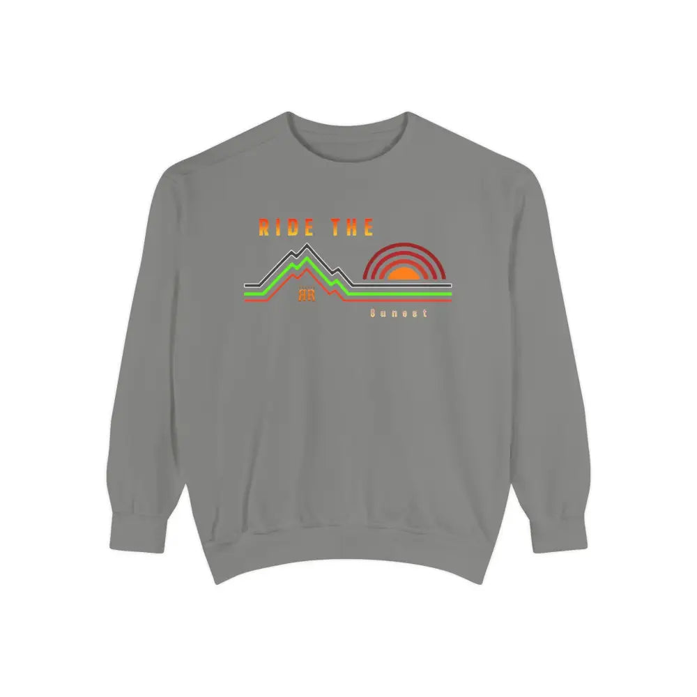 ’Ride the Sunset’ Double R western’s Dyed Sweatshirt Grey / S Sweatshirt