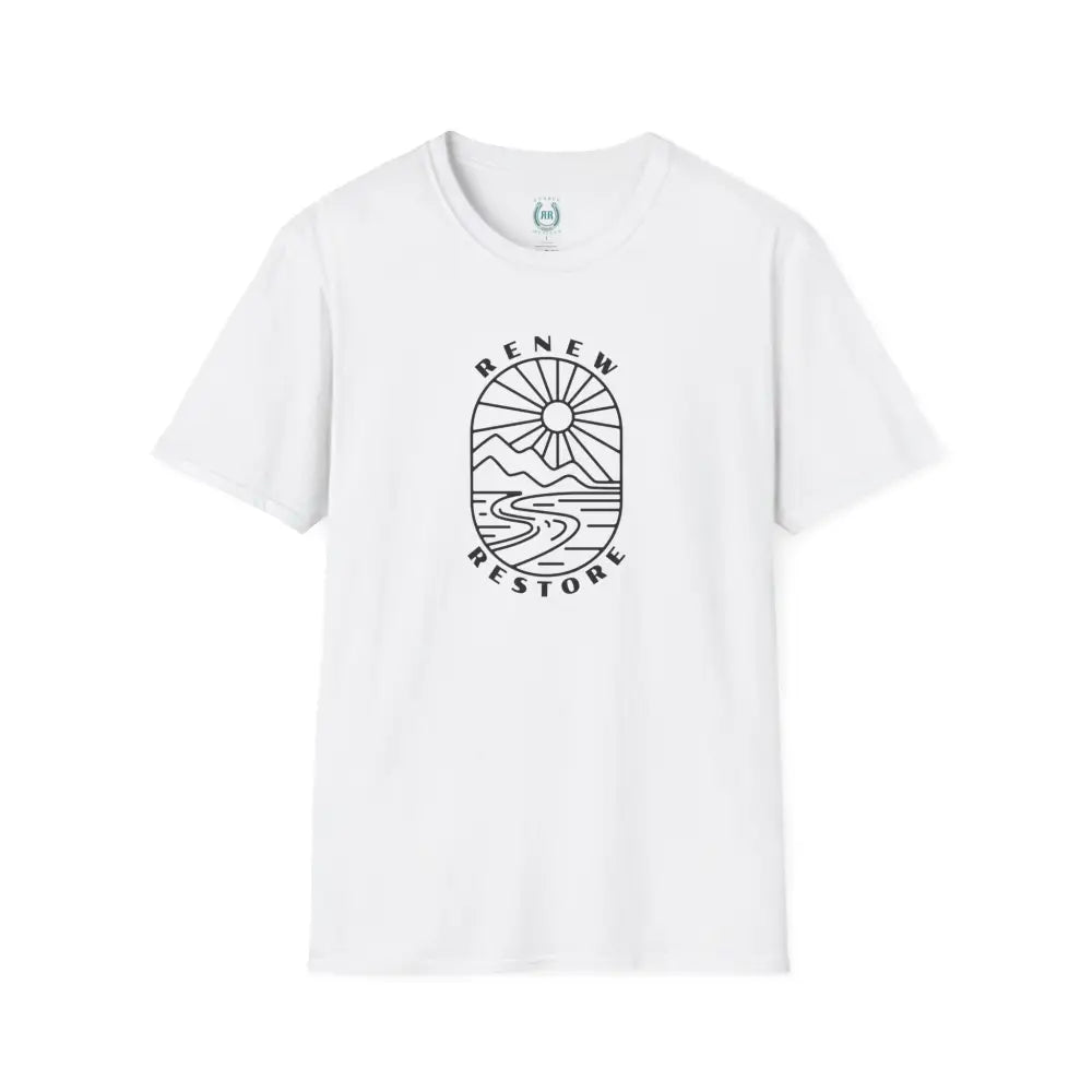 ’RR Adventure Tee.’ Double R western’s™ Tri Blend Crew Tee L / White T Shirt