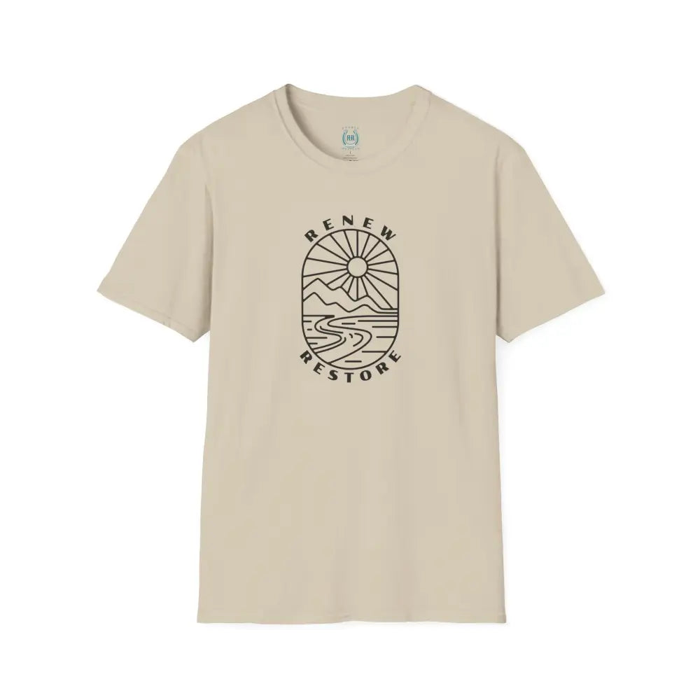 ’RR Adventure Tee.’ Double R western’s™ Tri Blend Crew Tee S / Sand T Shirt
