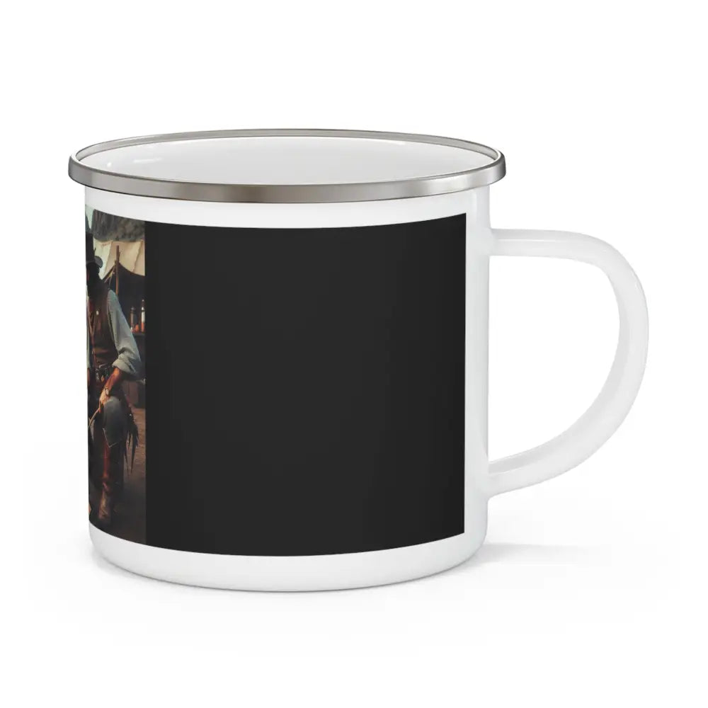 ’Rustic Cowboy Enamel Camp Cup’ Double R Western’s Enamel Camping Mug 12oz Mug