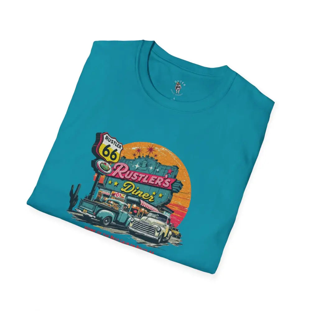 ’Rustler’s Diner Tee’ - Double R Western’s™ - Softstyle T-Shirt - T-Shirt