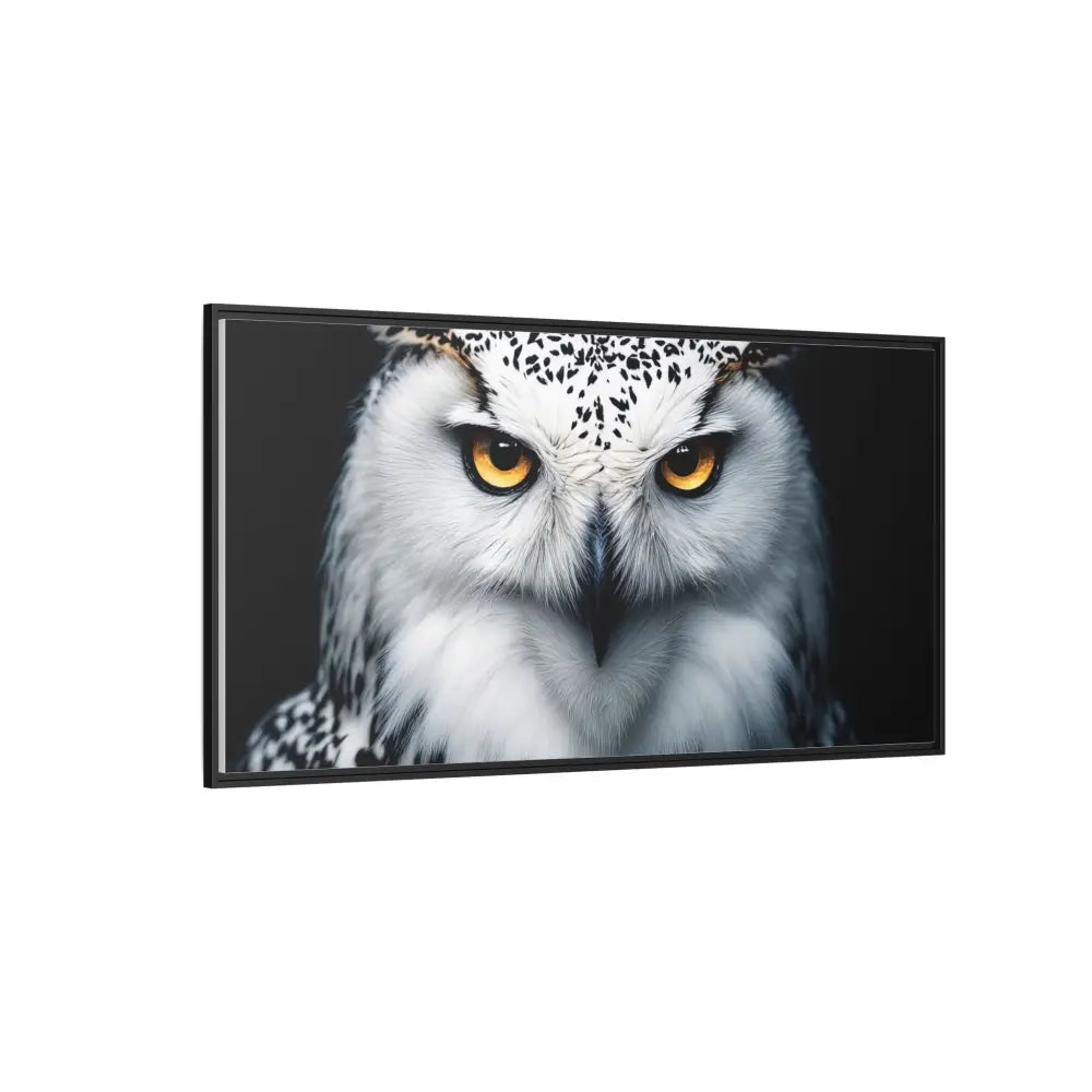 Sacred Snow Owl Framed Canvas - Double R Western™ - Canvas
