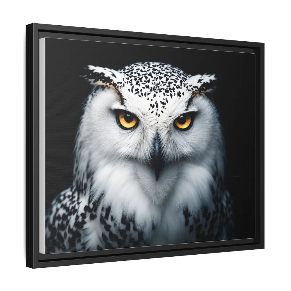 Sacred Snow Owl Framed Canvas - Double R Western™ - Canvas