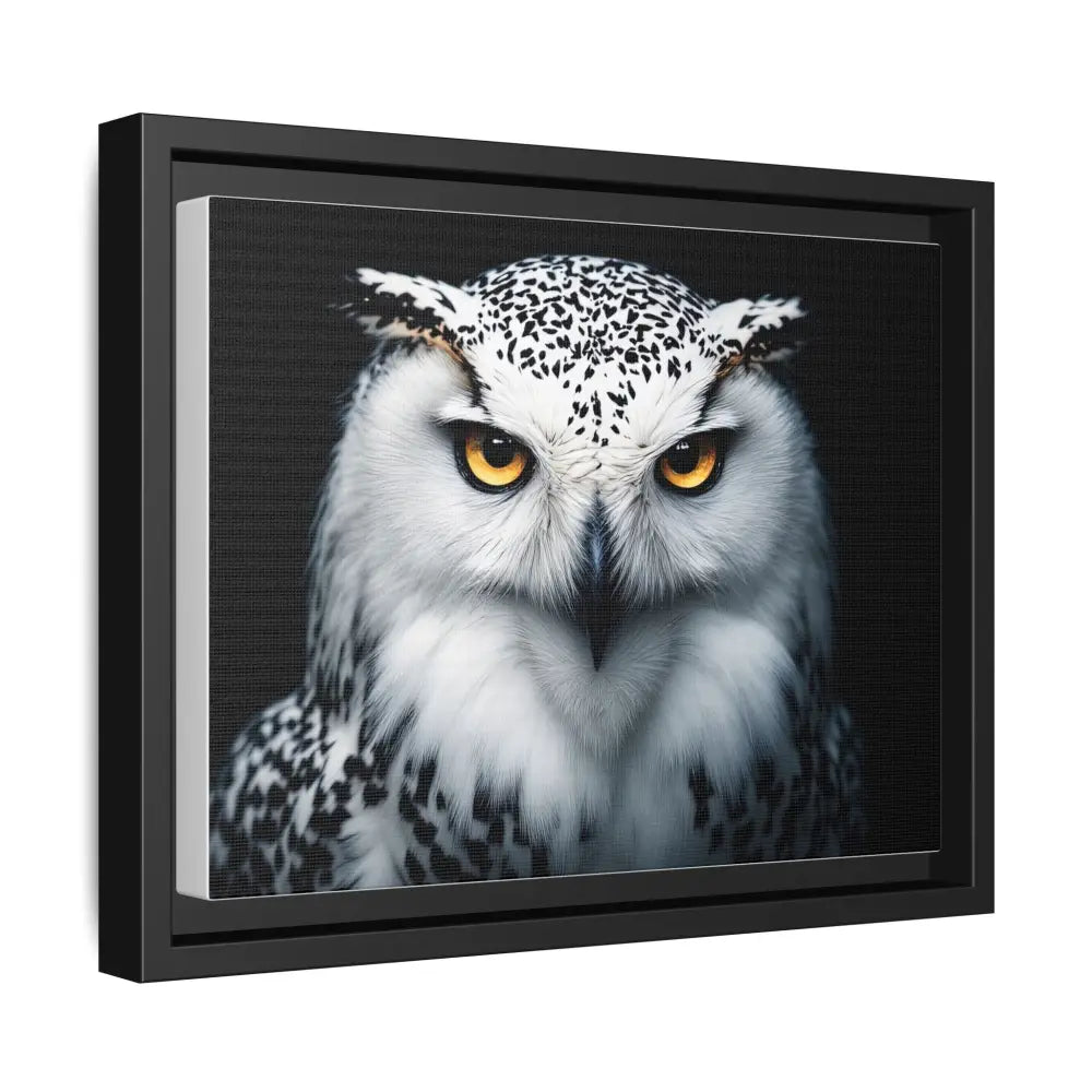 Sacred Snow Owl Framed Canvas - Double R Western™ - Canvas