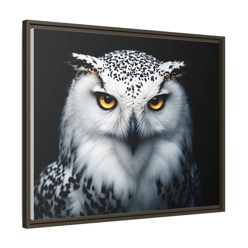 Sacred Snow Owl Framed Canvas - Double R Western™ - Canvas