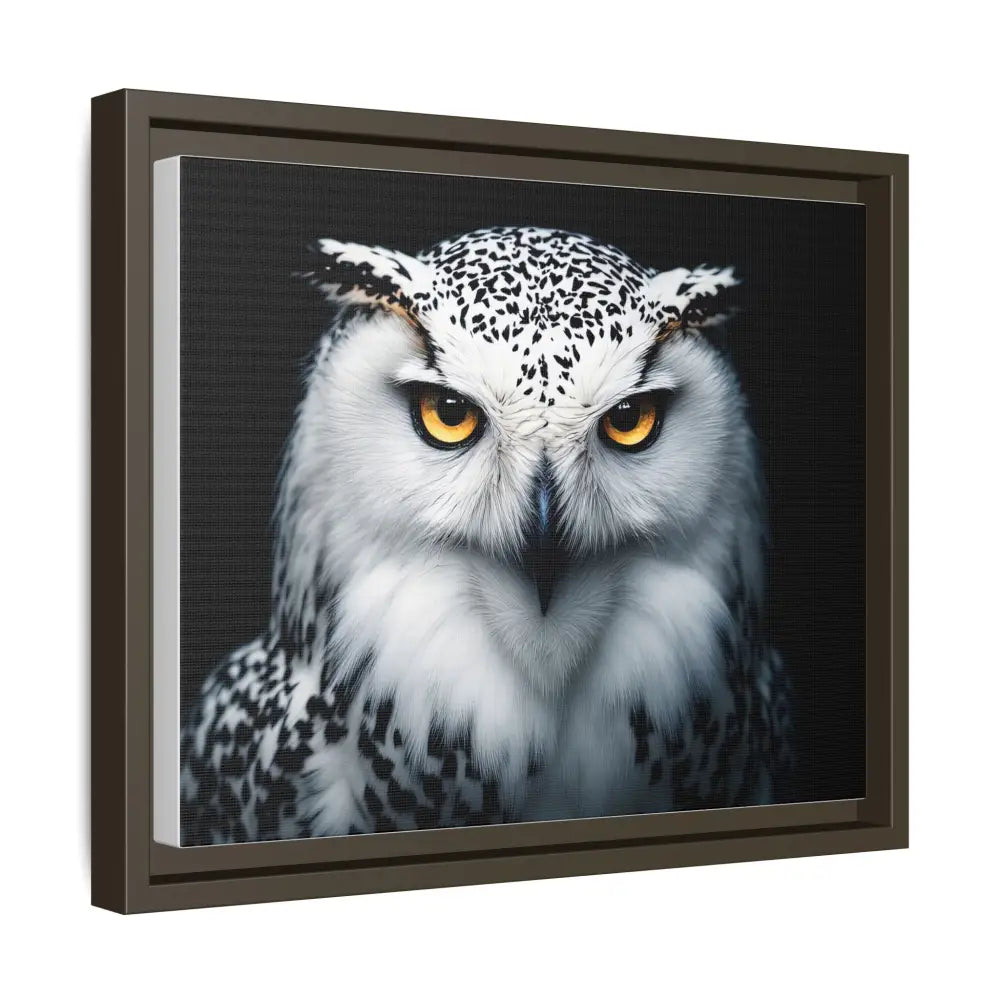 Sacred Snow Owl Framed Canvas - Double R Western™ - Canvas