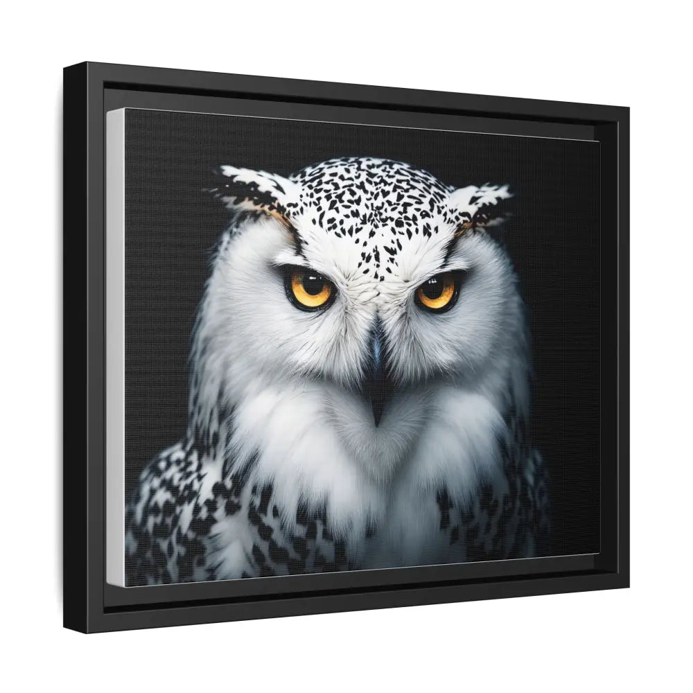 Sacred Snow Owl Framed Canvas - Double R Western™ - Canvas