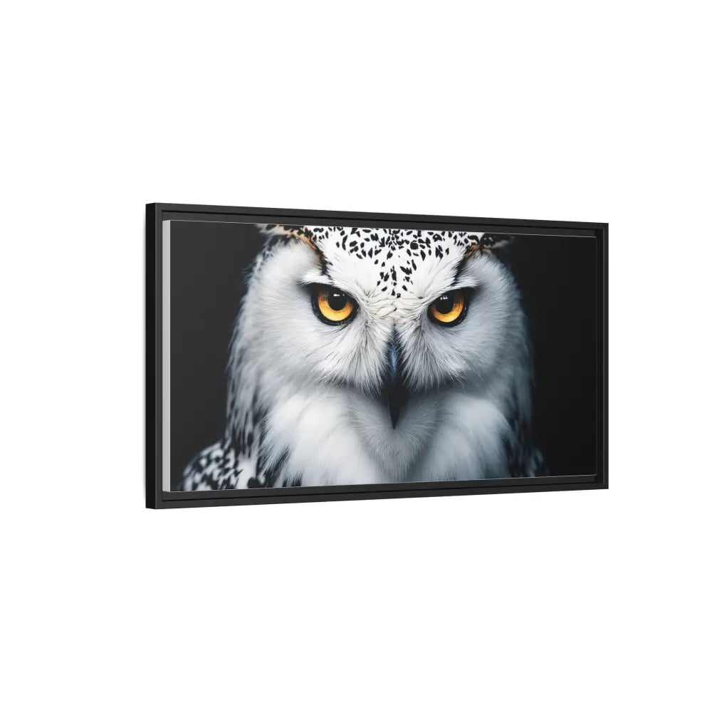 Sacred Snow Owl Framed Canvas - Double R Western™ - Canvas
