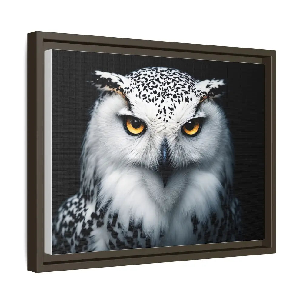 Sacred Snow Owl Framed Canvas - Double R Western™ - Canvas