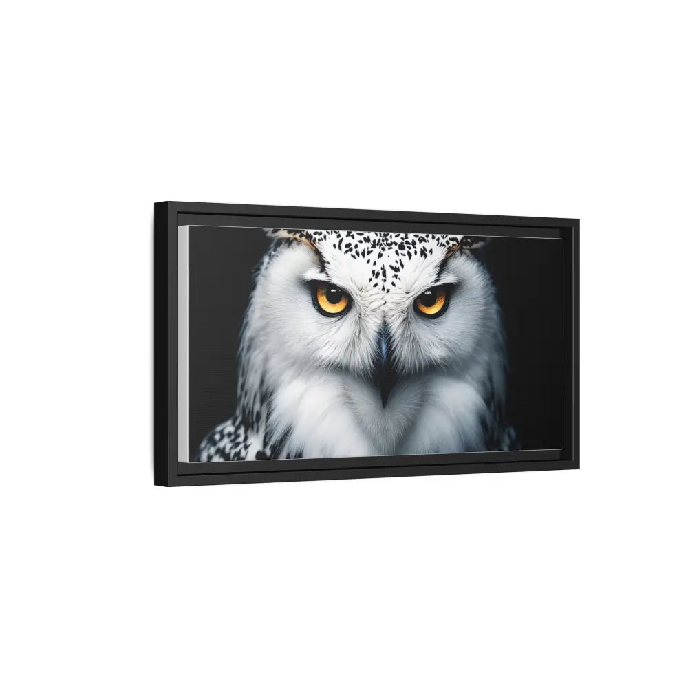 Sacred Snow Owl Framed Canvas - Double R Western™ - Canvas