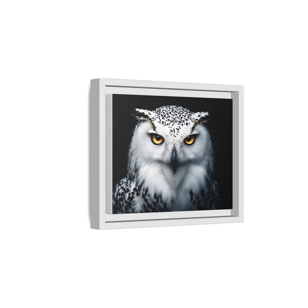 Sacred Snow Owl Framed Canvas - Double R Western™ - Canvas