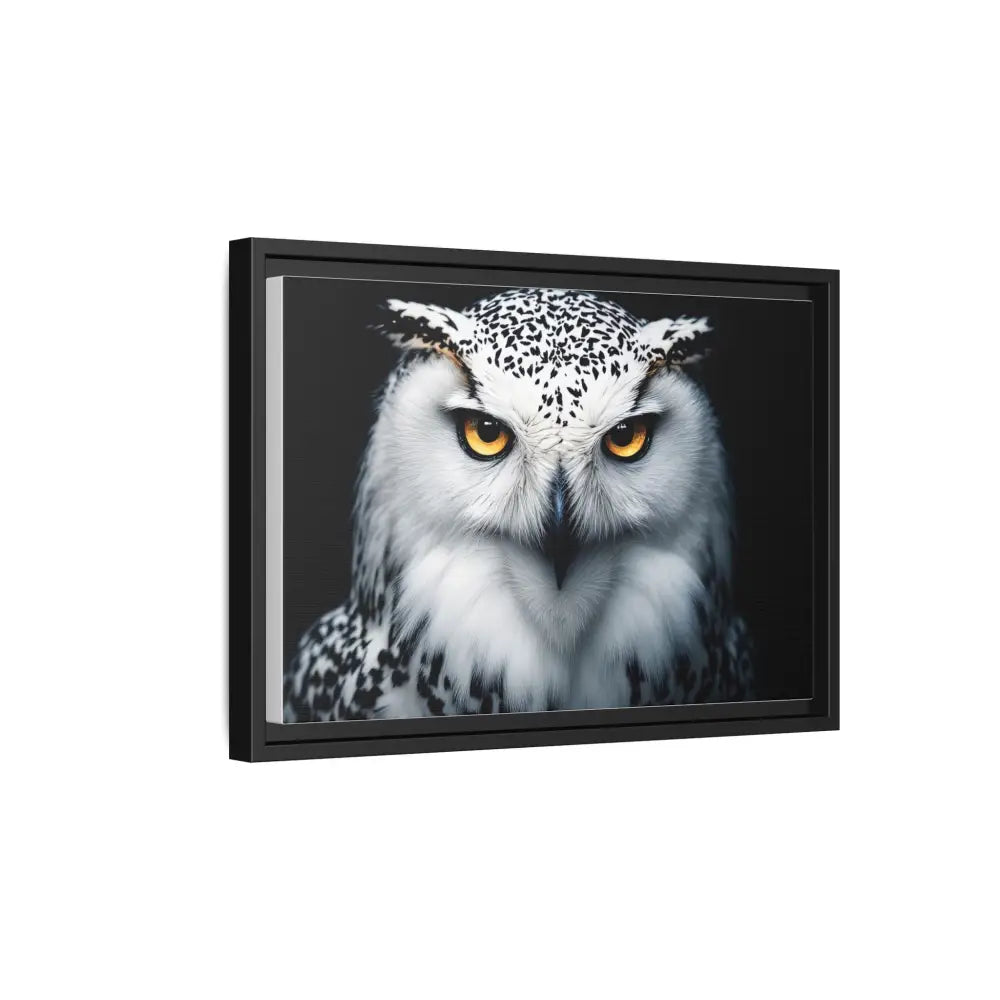 Sacred Snow Owl Framed Canvas - Double R Western™ - Canvas