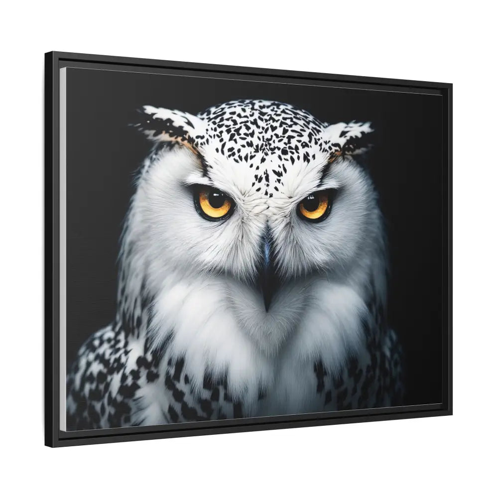 Sacred Snow Owl Framed Canvas - Double R Western™ - Canvas