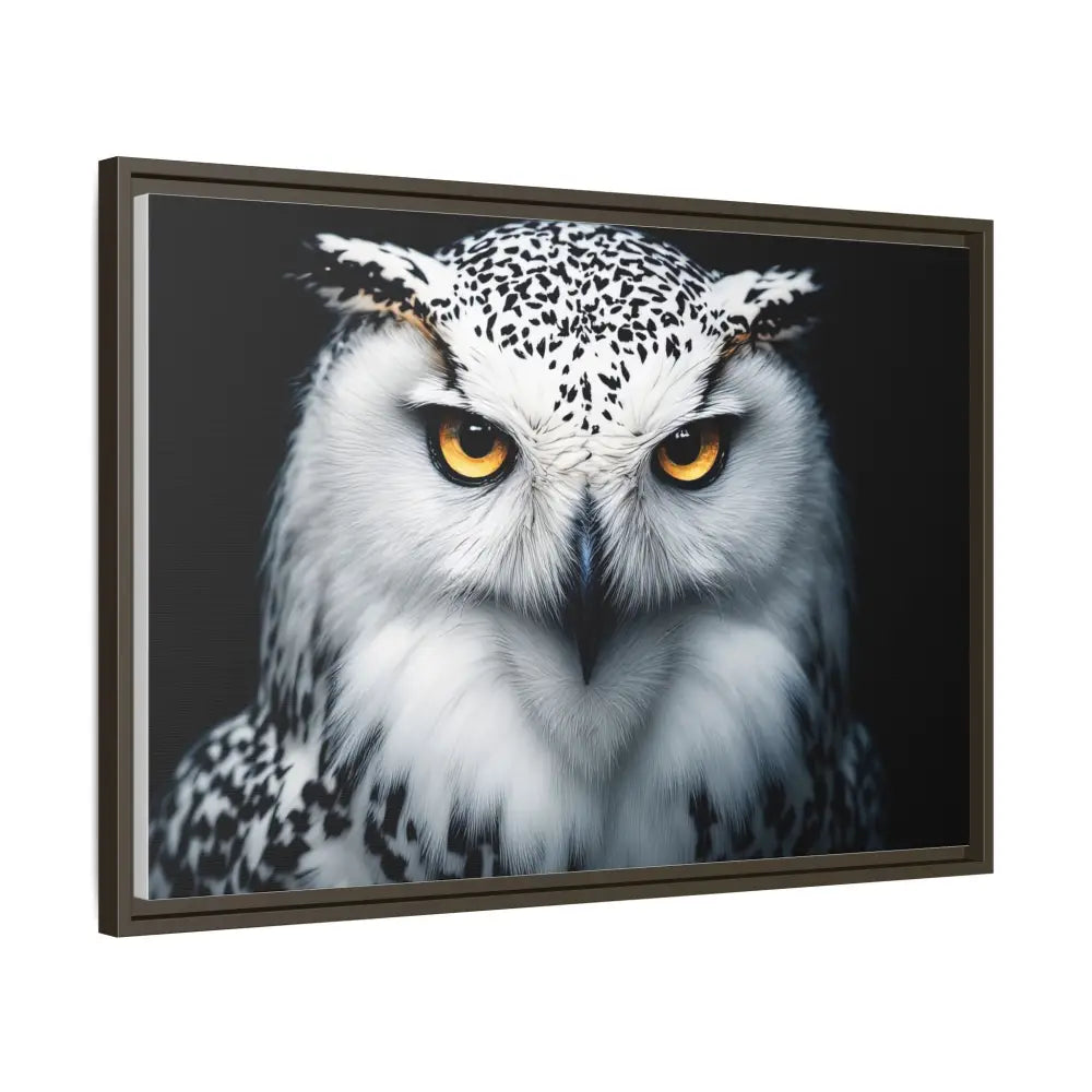 Sacred Snow Owl Framed Canvas - Double R Western™ - Canvas