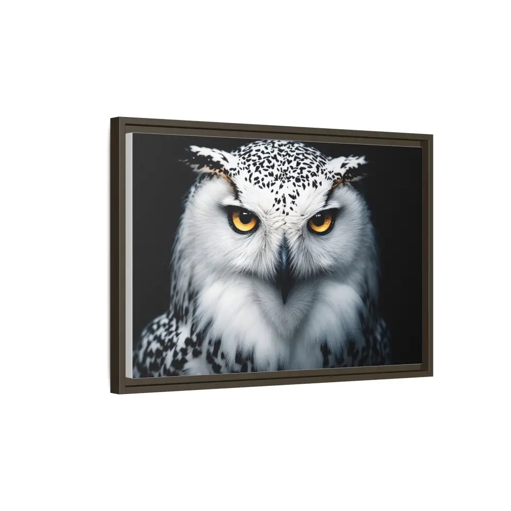 Sacred Snow Owl Framed Canvas - Double R Western™ - Canvas