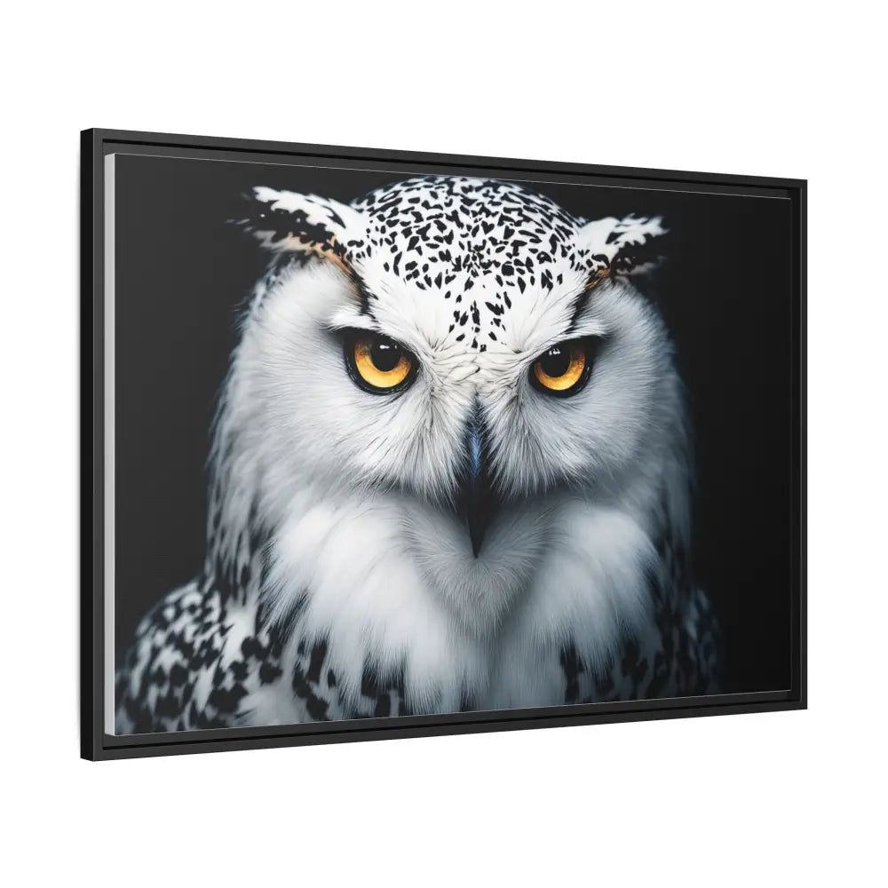 Sacred Snow Owl Framed Canvas - Double R Western™ - Canvas