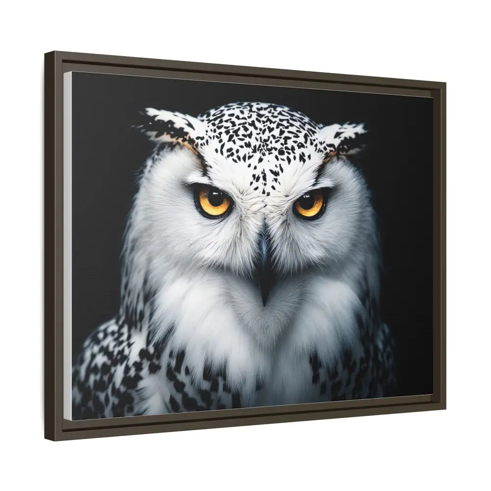 Sacred Snow Owl Framed Canvas - Double R Western™ - Canvas