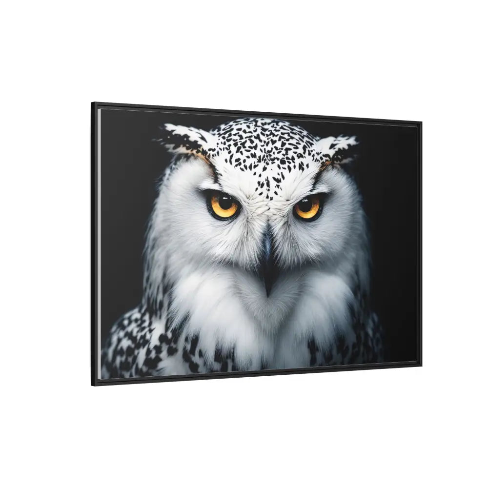 Sacred Snow Owl Framed Canvas - Double R Western™ - Canvas