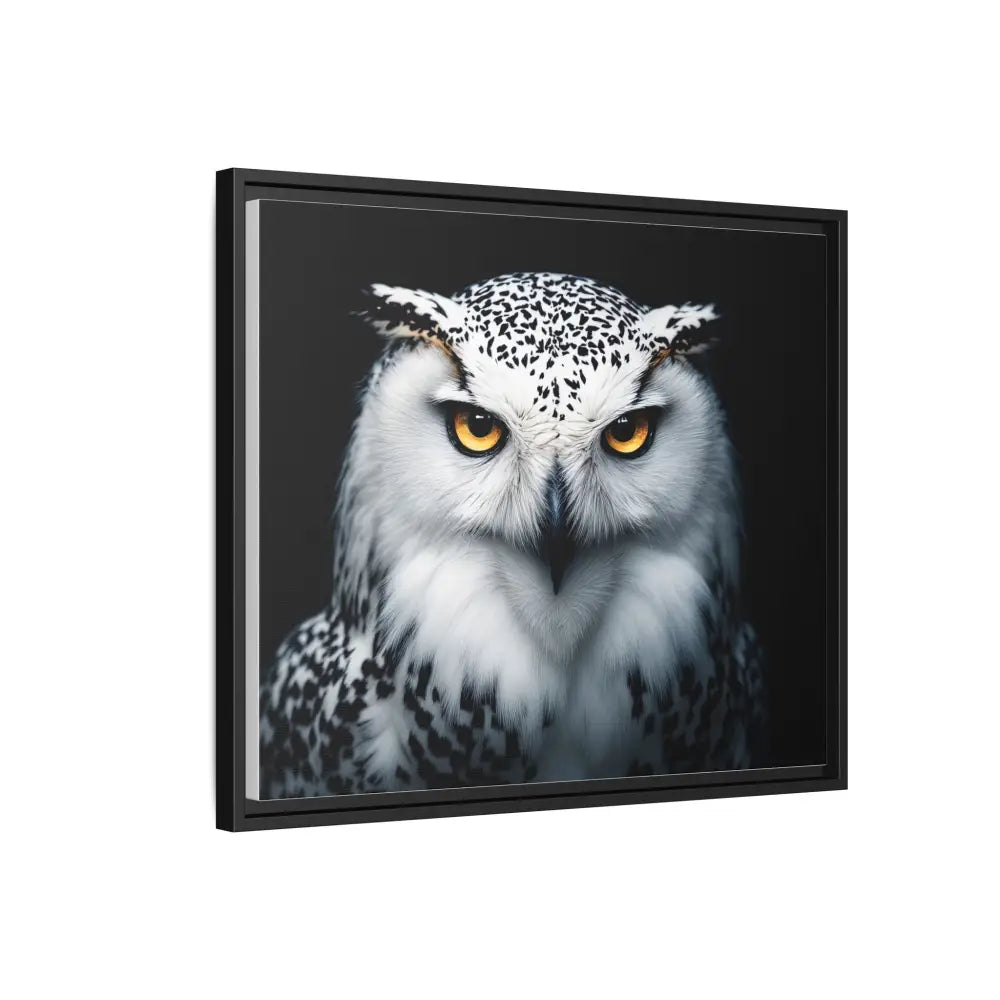 Sacred Snow Owl Framed Canvas - Double R Western™ - Canvas