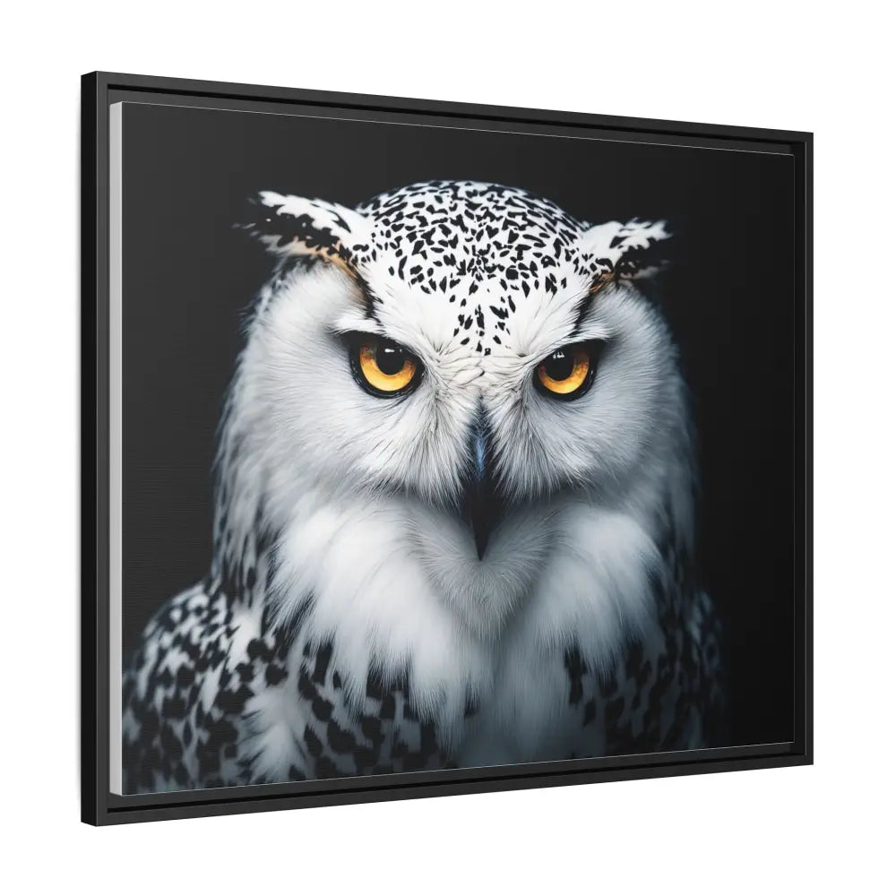 Sacred Snow Owl Framed Canvas - Double R Western™ - Canvas