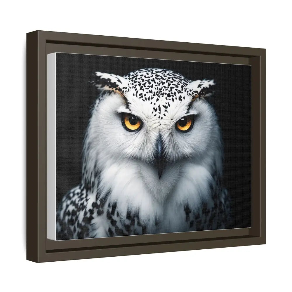 Sacred Snow Owl Framed Canvas - Double R Western™ - Canvas