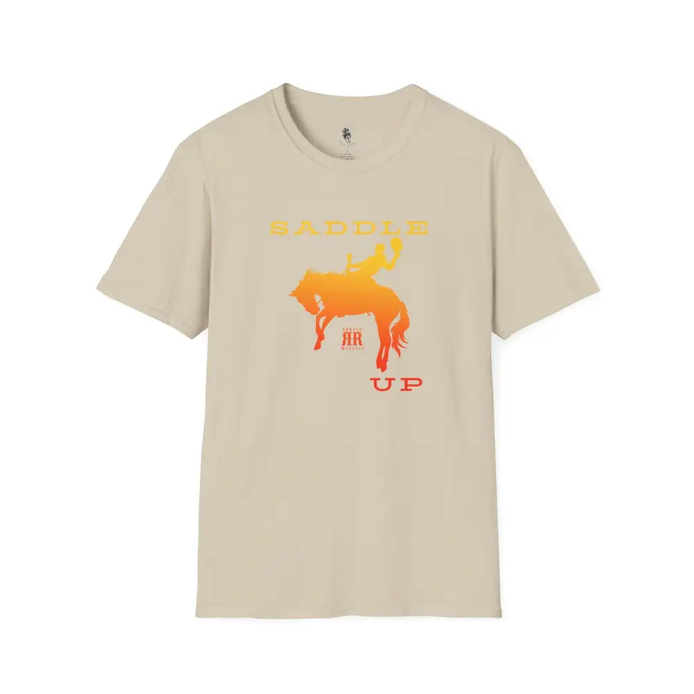 ’Saddle Up’ Double R Western’s™ Softstyle T Shirt S / Sand T Shirt