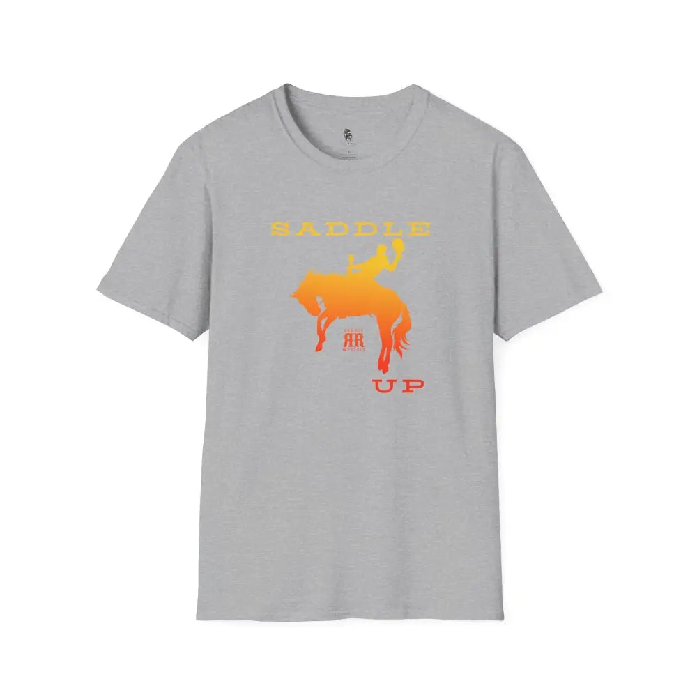 ’Saddle Up’ Double R Western’s™ Softstyle T Shirt XS / Sport Grey T Shirt