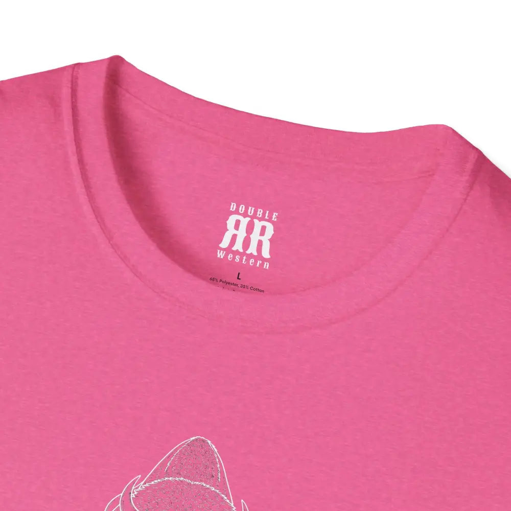 Spirit Line “Roam Free” White Bison Tee – Double R Western™ Hot Off The Trail T Shirt