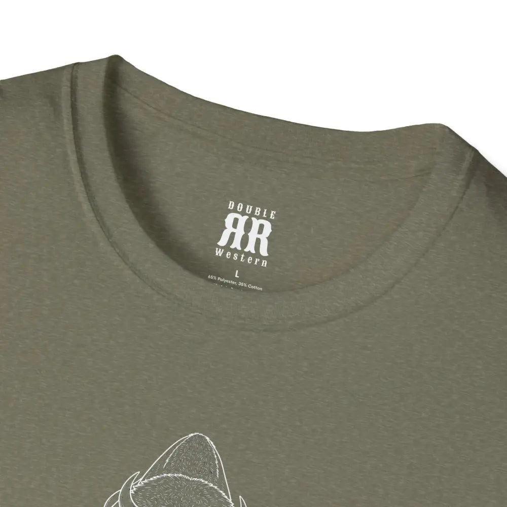 Spirit Line “Roam Free” White Bison Tee – Double R Western™ Hot Off The Trail T Shirt